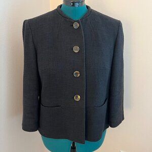Talbots Misses 14 Black Tweed Jacket